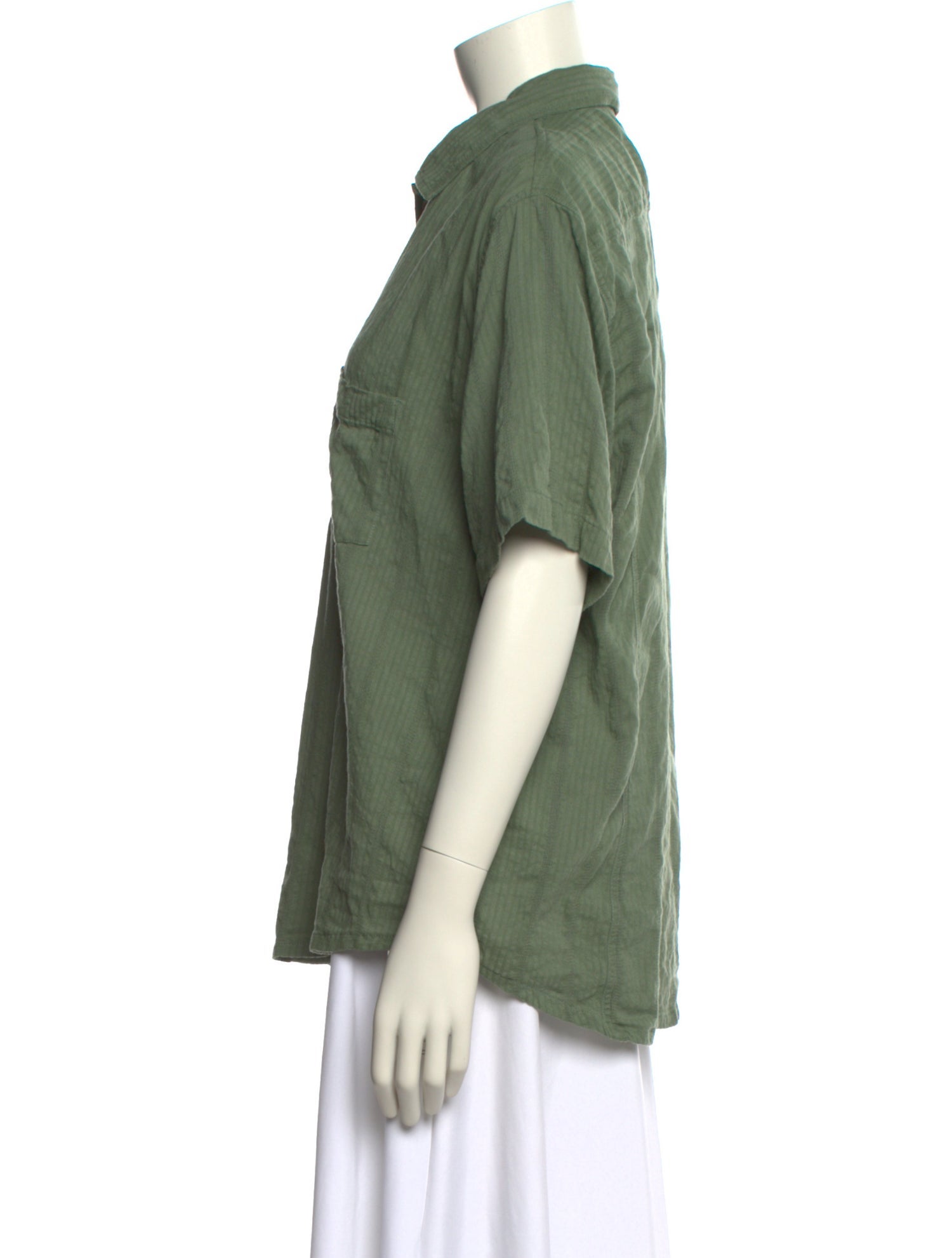 Corridor Short Sleeve Button-Up Top