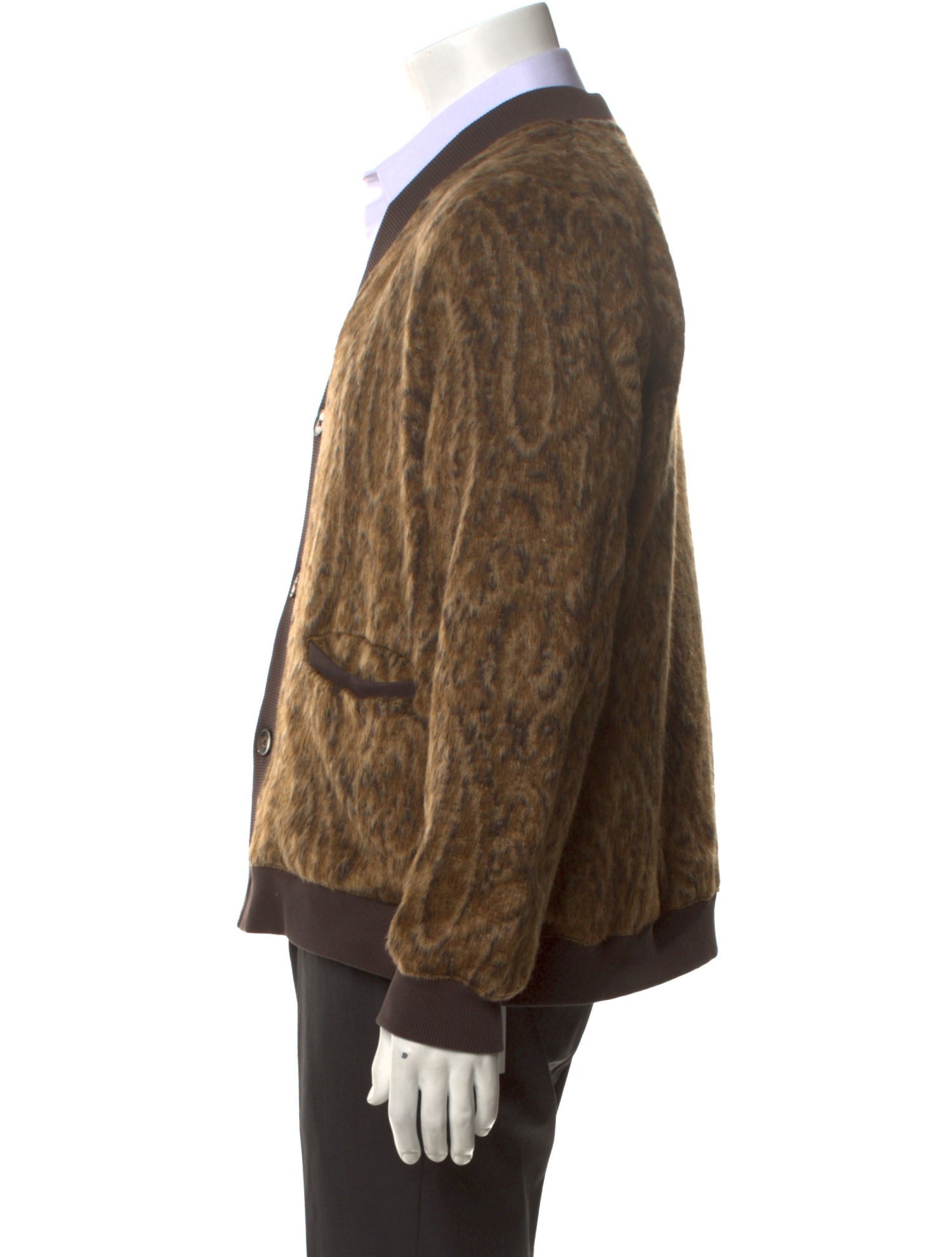 Corridor Printed V-Neck Cardigan