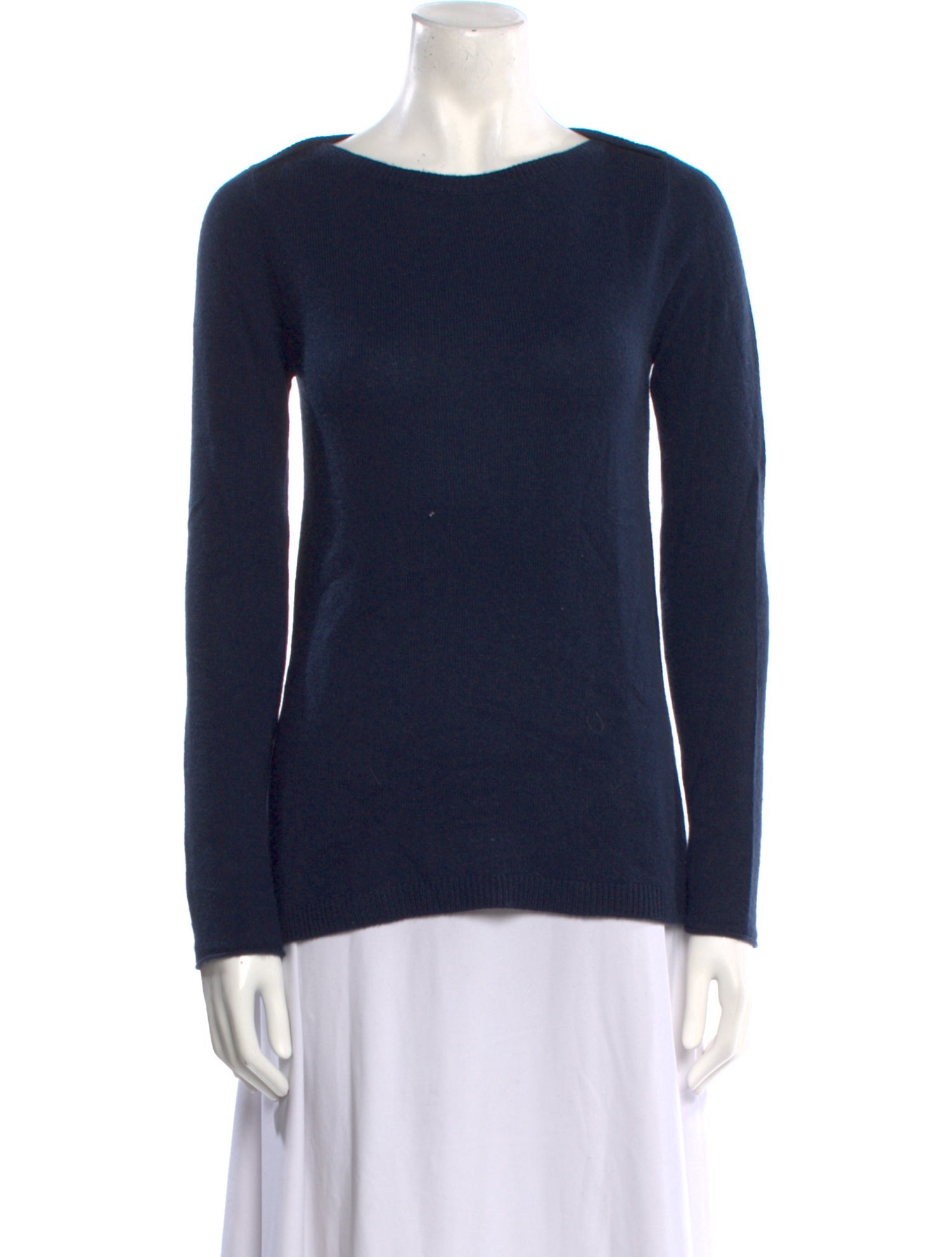 Cortland Park Cashmere Bateau Neckline Sweater