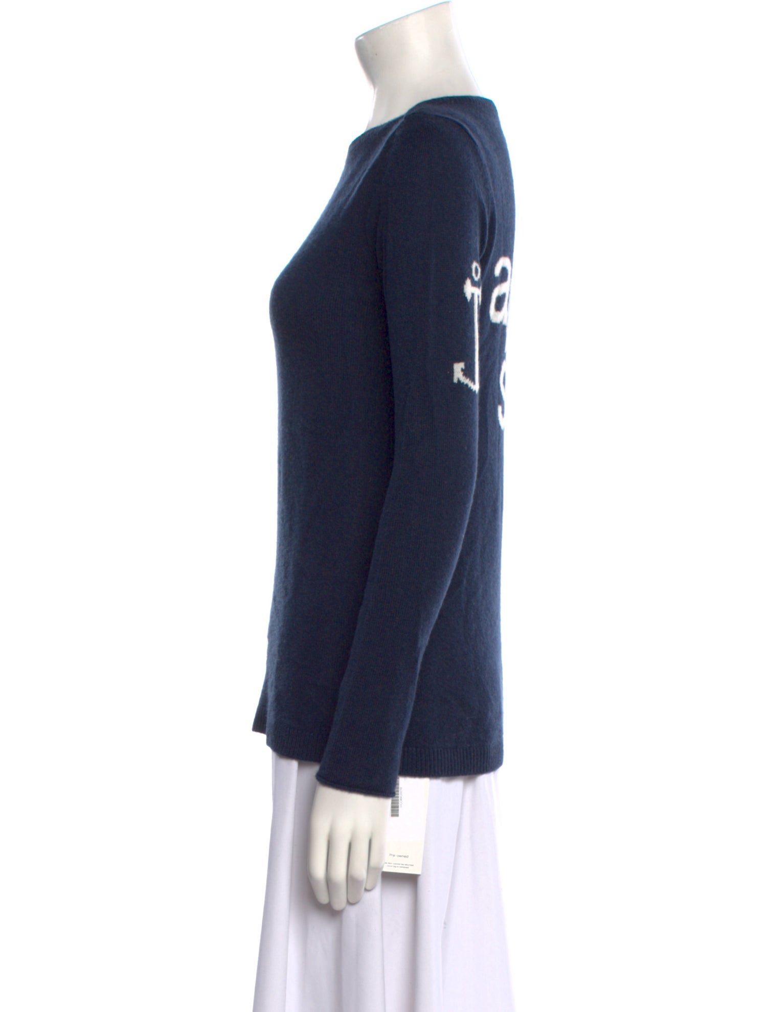 Cortland Park Cashmere Bateau Neckline Sweater