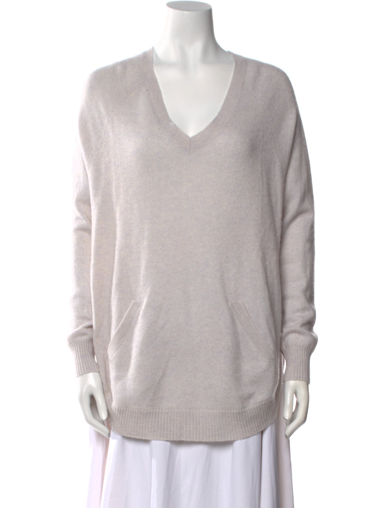 Cortland Park Cashmere V-Neck Sweater w/ Tags