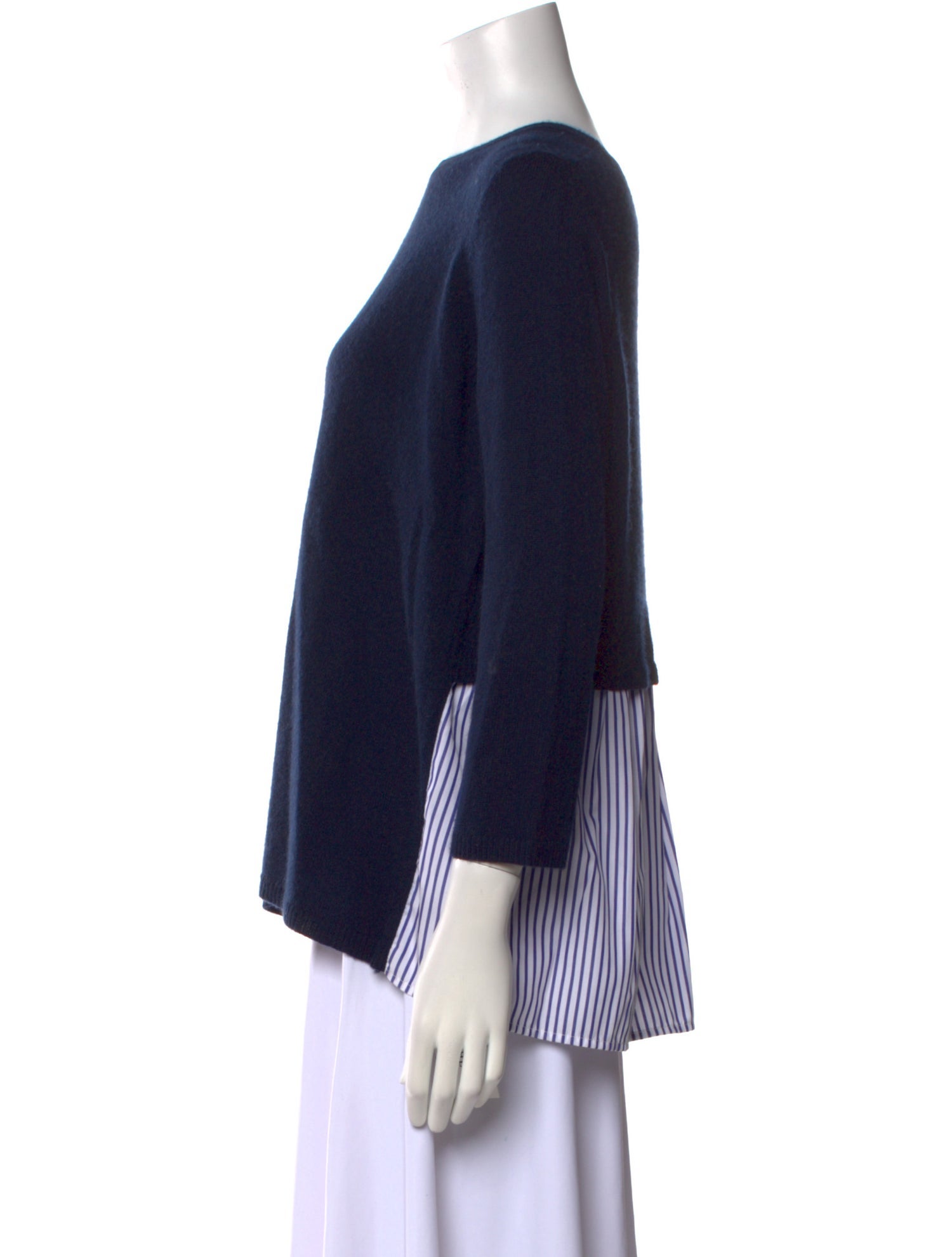 Cortland Park Cashmere Bateau Neckline Sweater