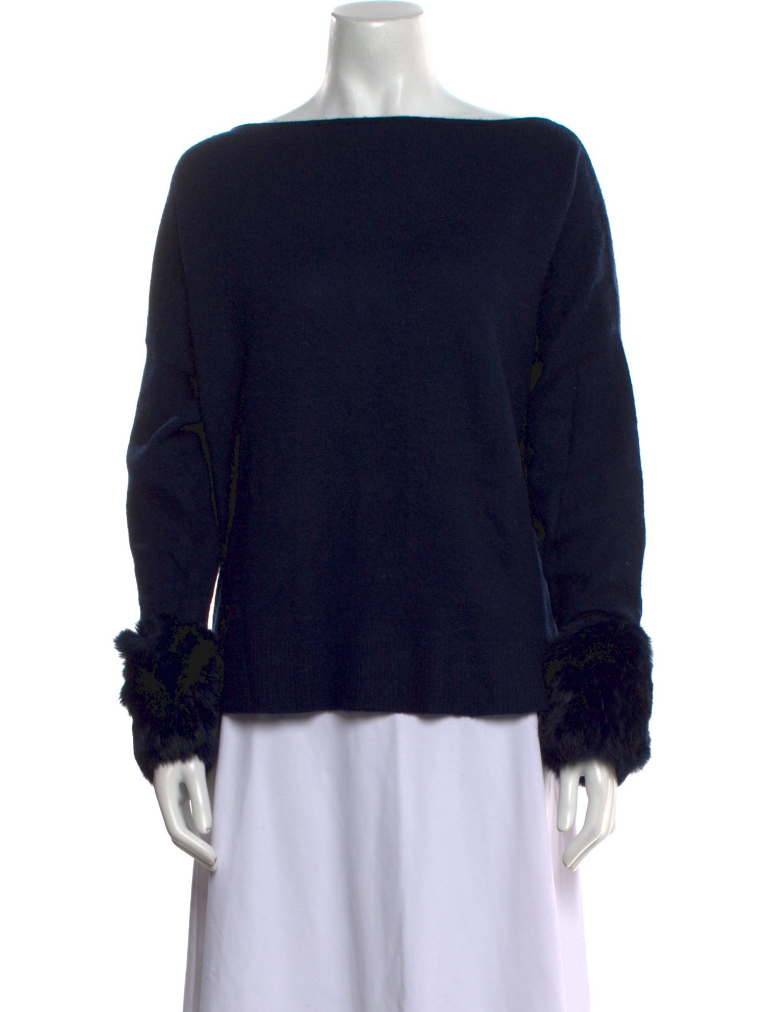 Cortland Park Cashmere Bateau Neckline Sweater