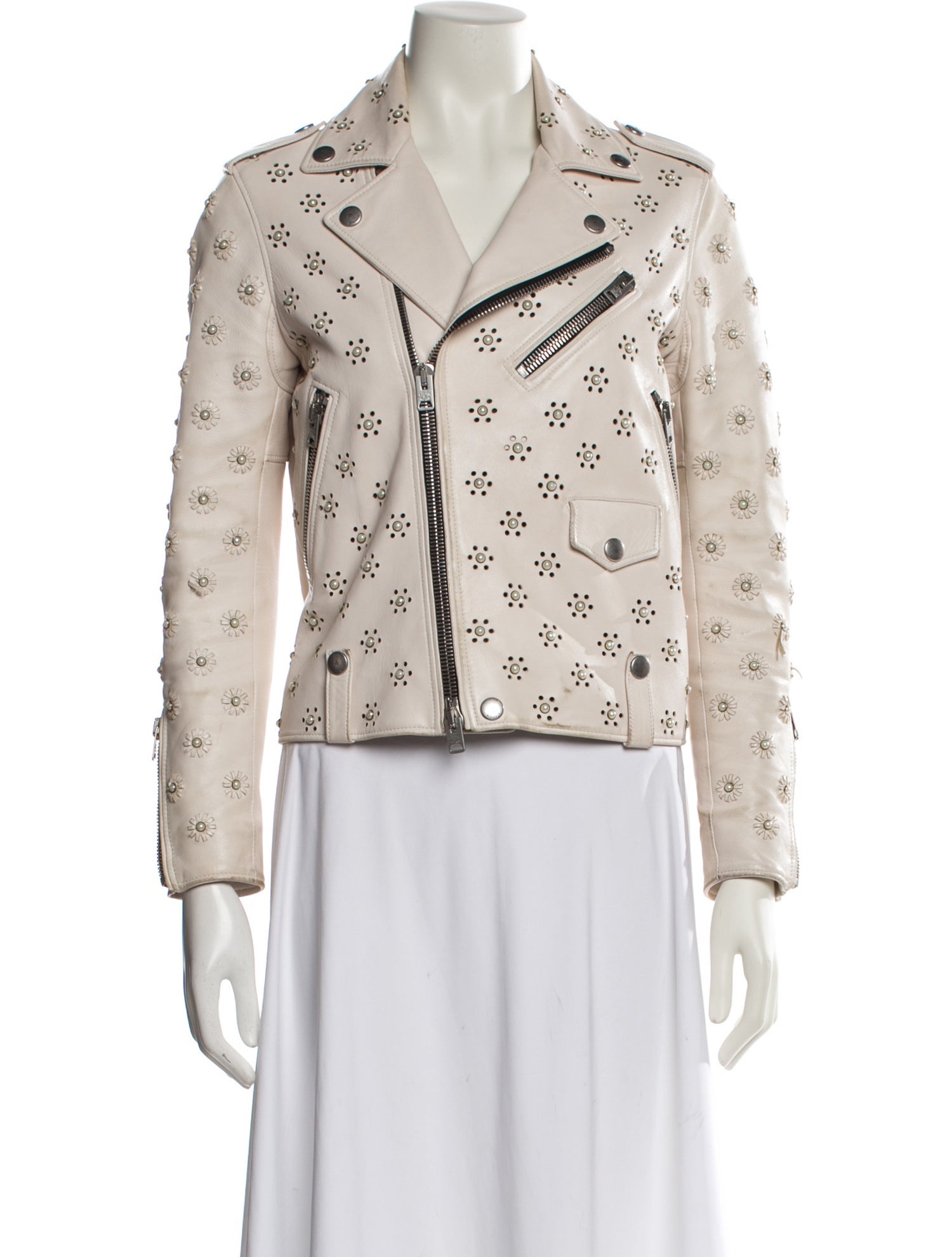 Coach x Rodarte Lamb Leather Printed Blazer