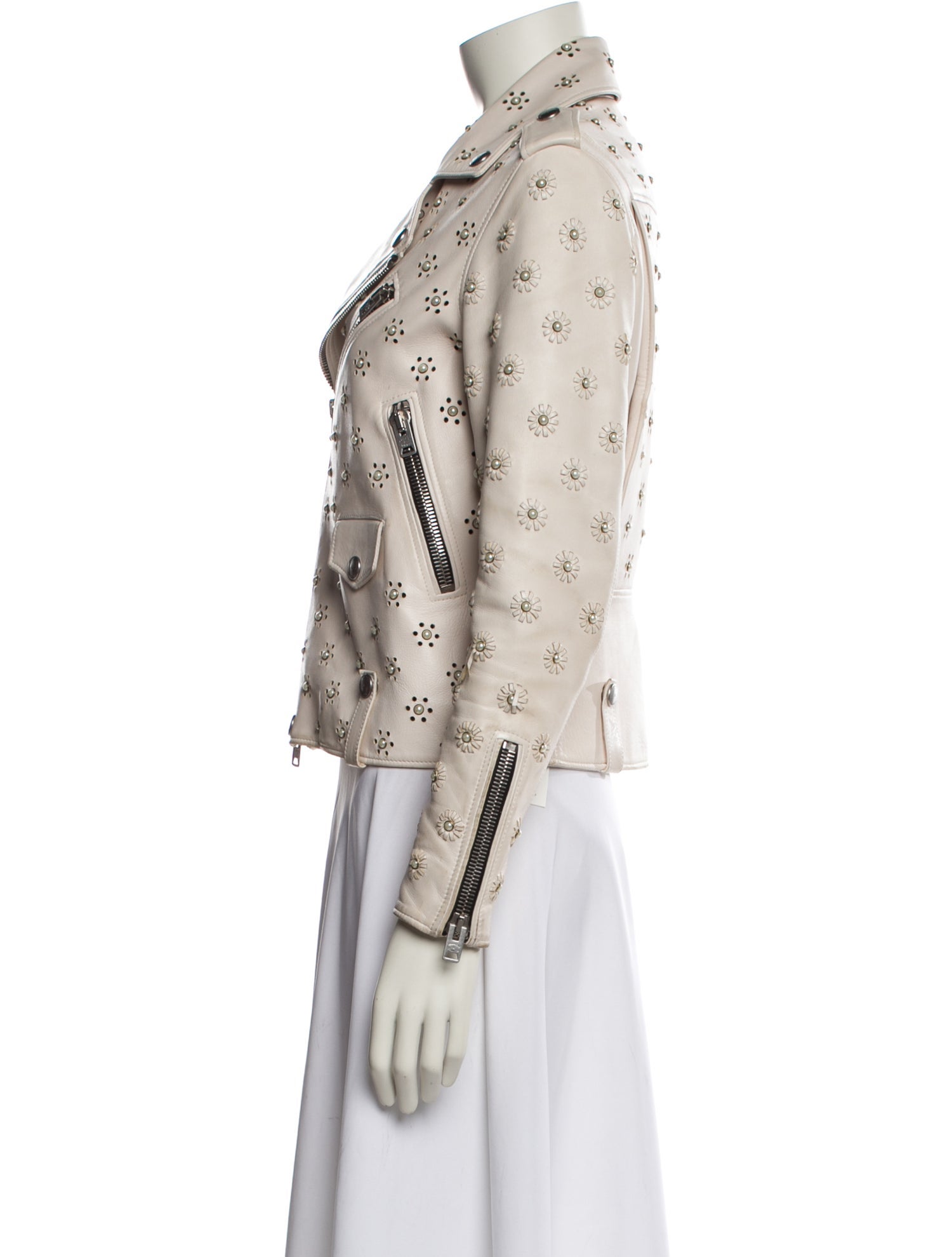 Coach x Rodarte Lamb Leather Printed Blazer