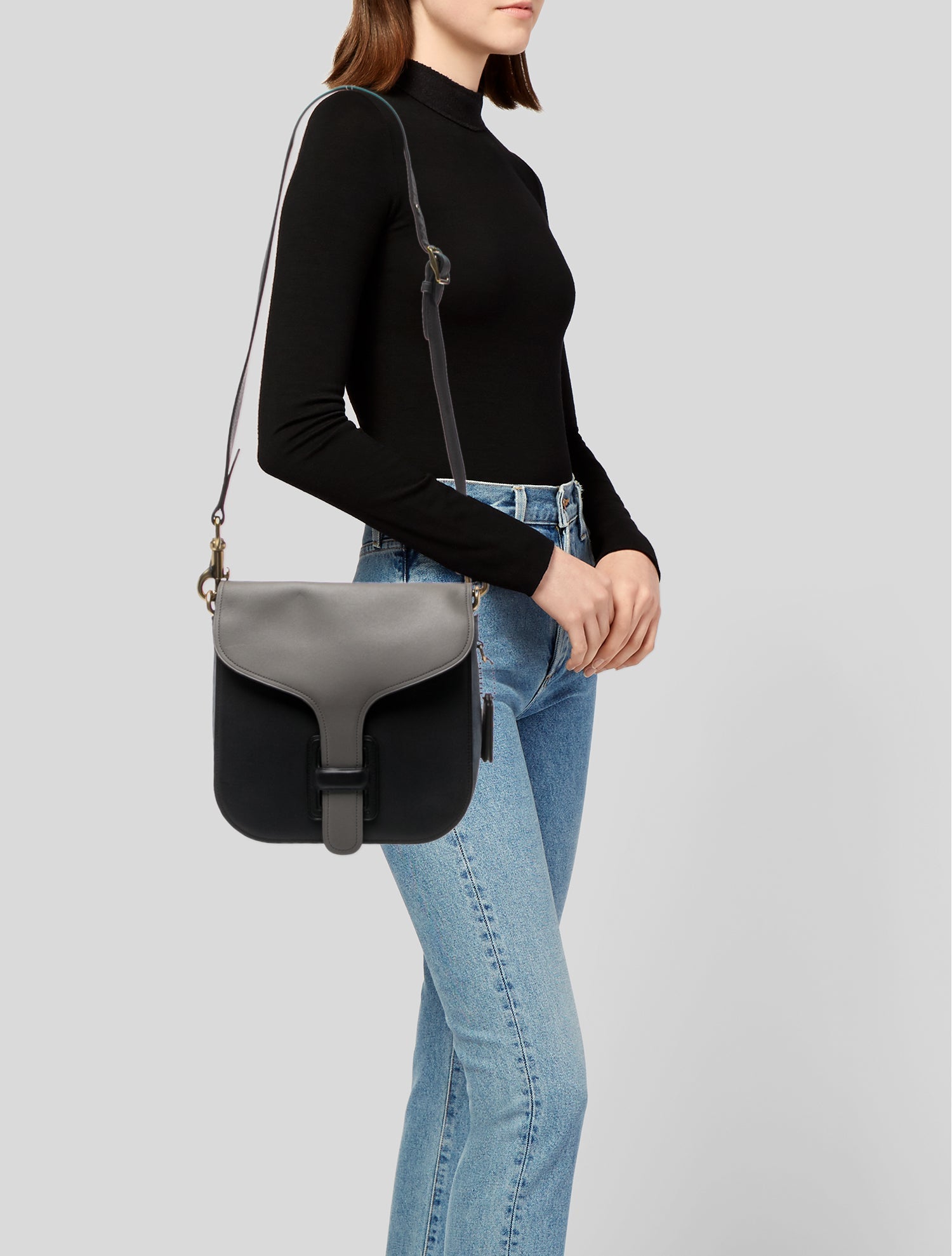 COACH & RODARTE ショルダーバッグ Coach x Rodarte Leather Shoulder Bag - Grey Shoulder Bags