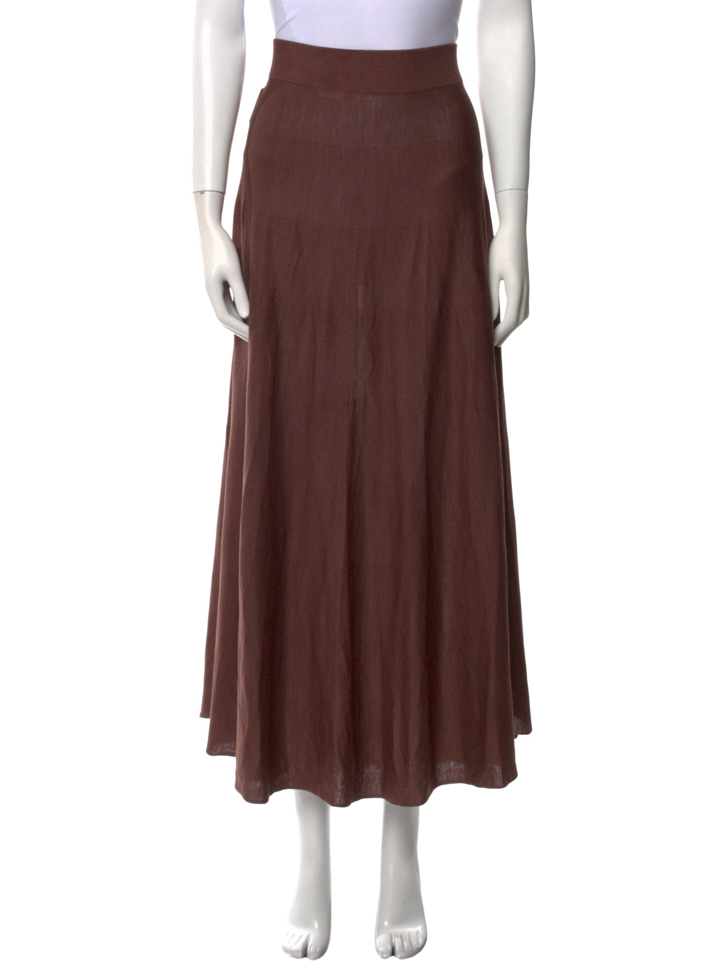 Cortana Silk Midi Length Skirt
