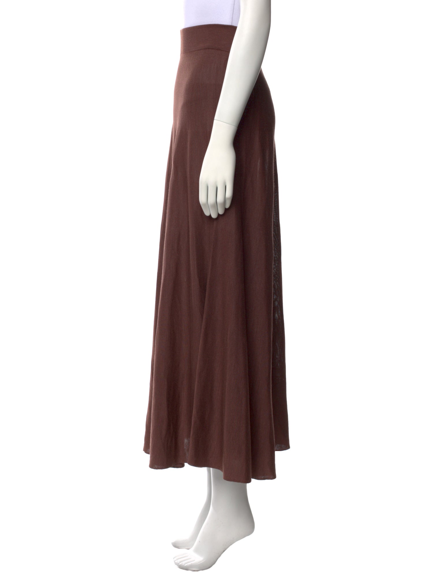 Cortana Silk Midi Length Skirt