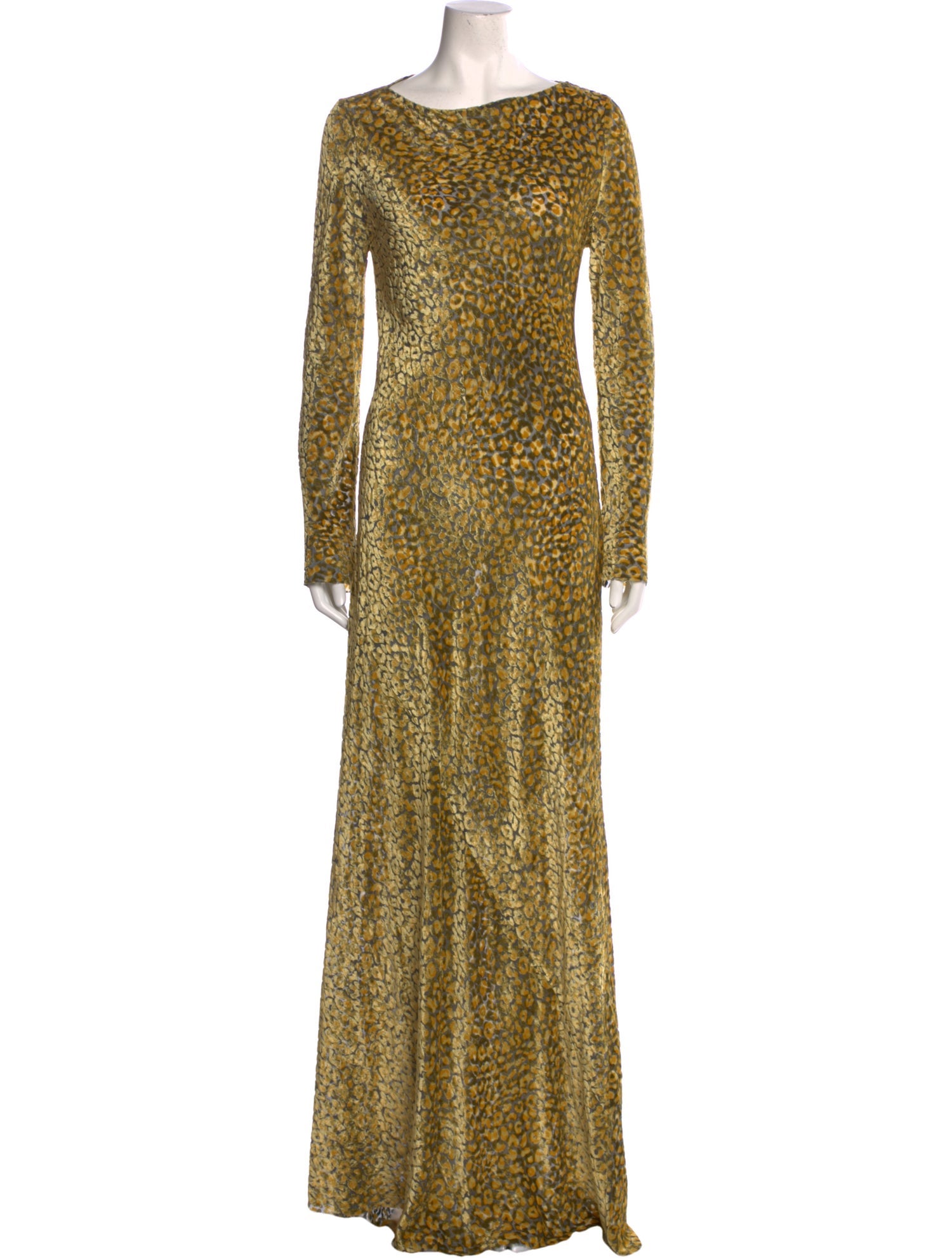 Cortana Animal Print Long Dress