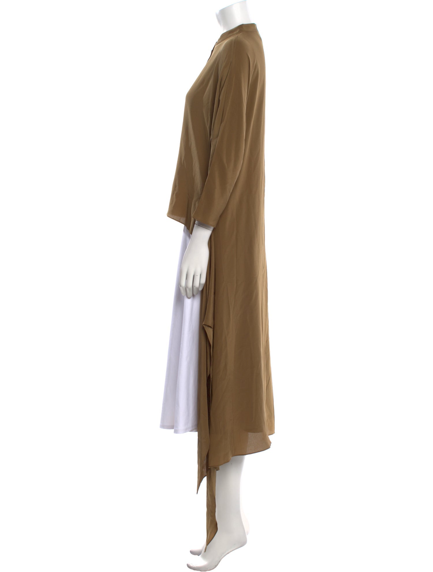 Cortana Silk Mock Neck Tunic