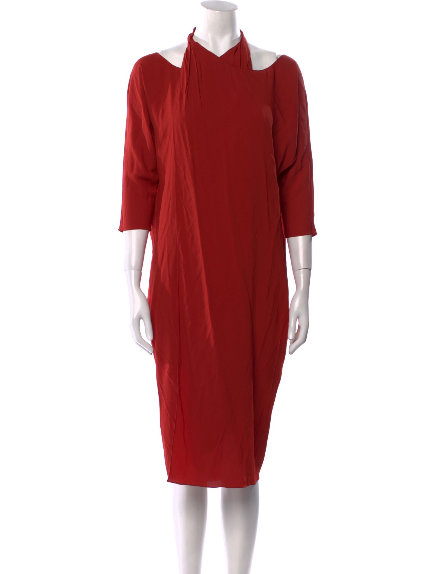 Cortana Cowl Neck Midi Length Dress
