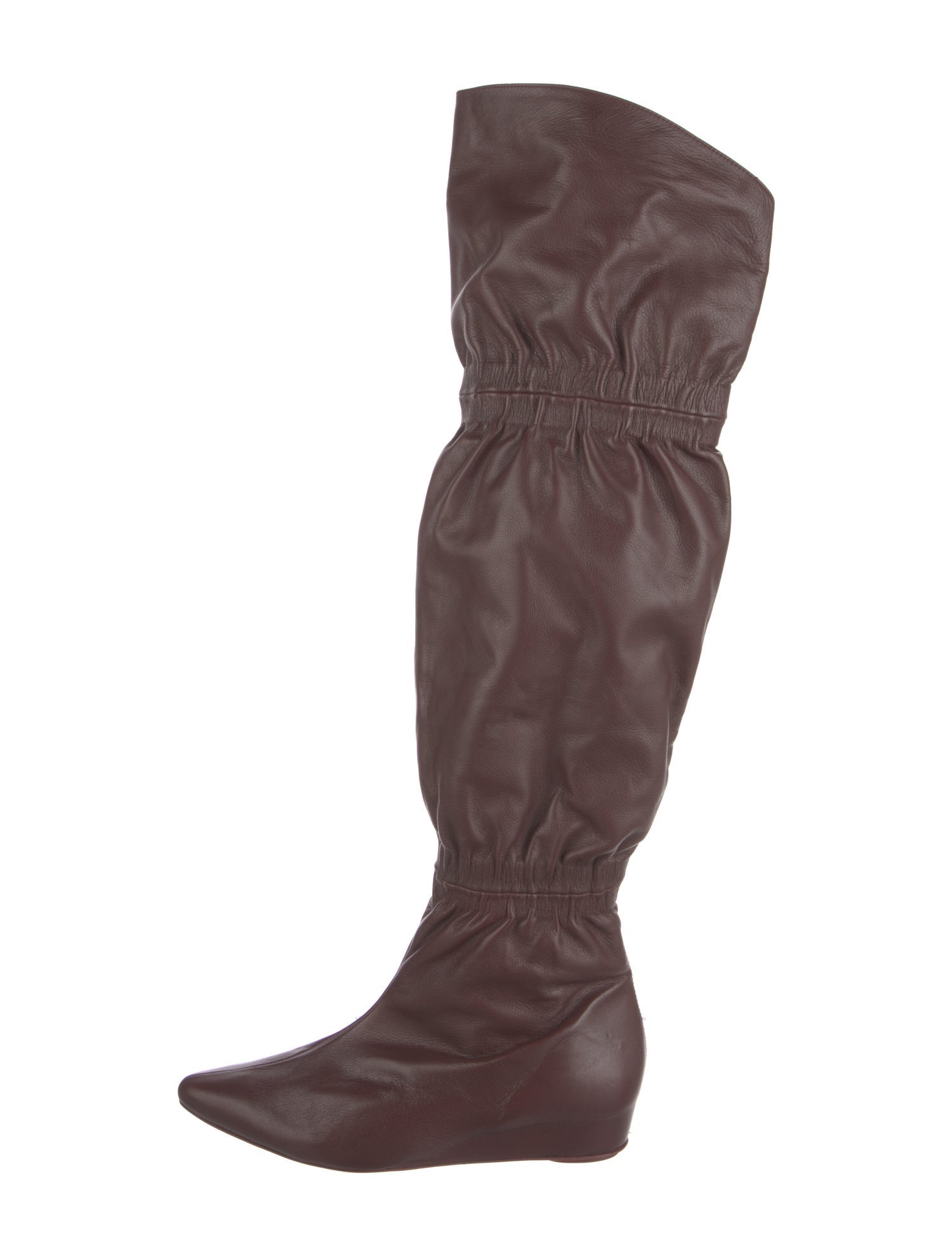 Cortana Leather Slouch Boots