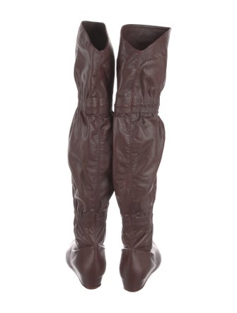 Cortana Leather Slouch Boots