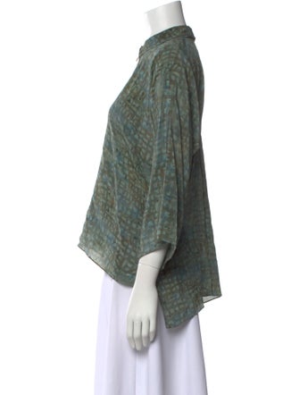 Cortana Silk Printed Blouse