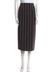 Cortana Striped Midi Length Skirt