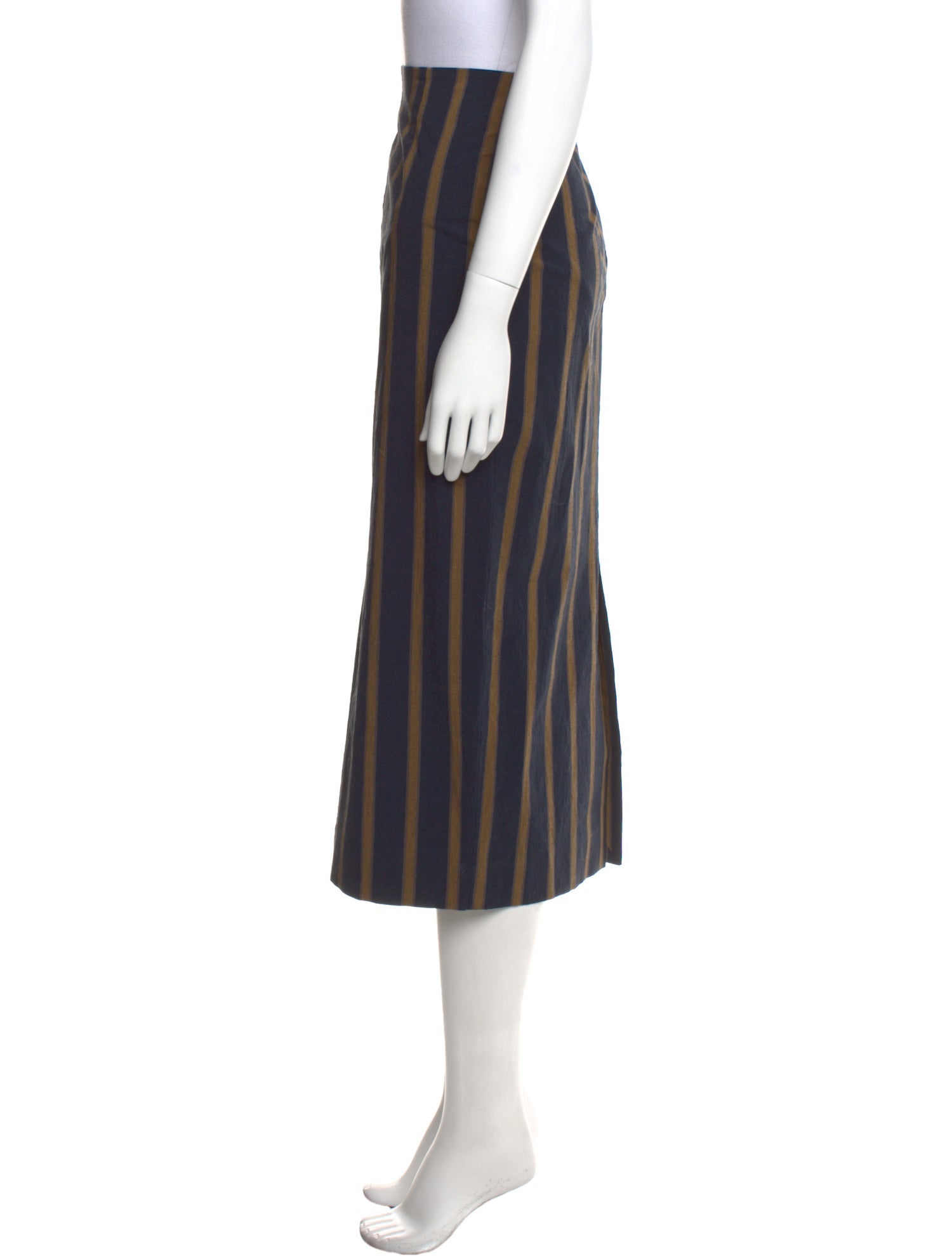Cortana Striped Midi Length Skirt