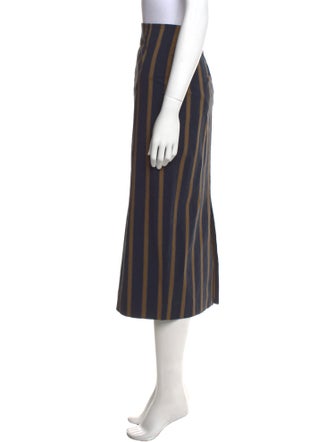 Cortana Striped Midi Length Skirt