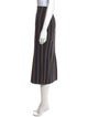 Cortana Striped Midi Length Skirt