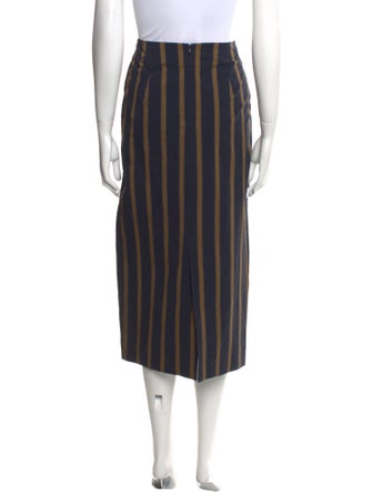 Cortana Striped Midi Length Skirt