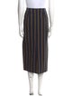 Cortana Striped Midi Length Skirt