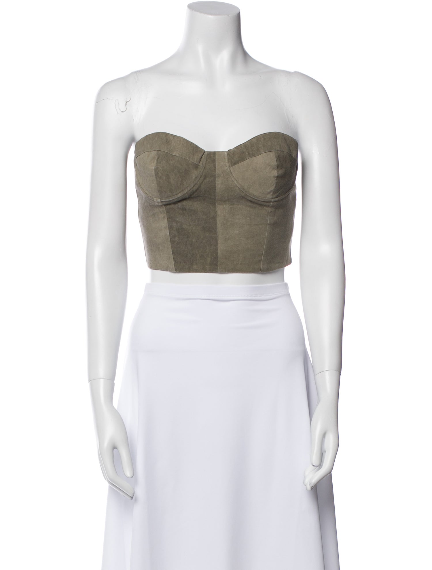 Cortana Strapless Crop Top