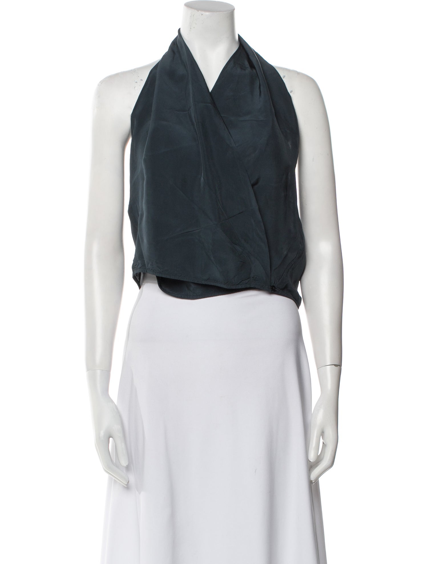 Cortana Halterneck Sleeveless Crop Top