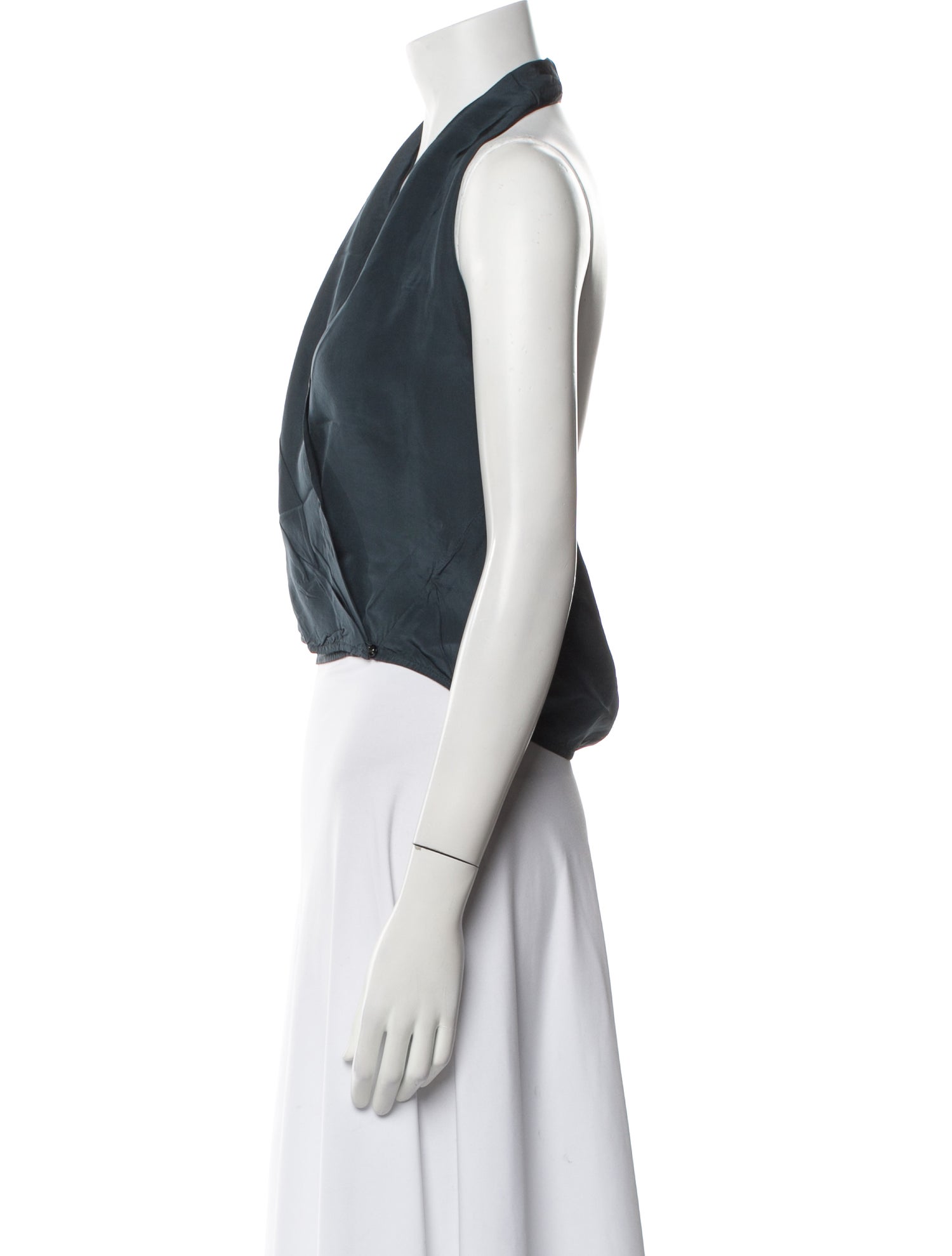 Cortana Halterneck Sleeveless Crop Top