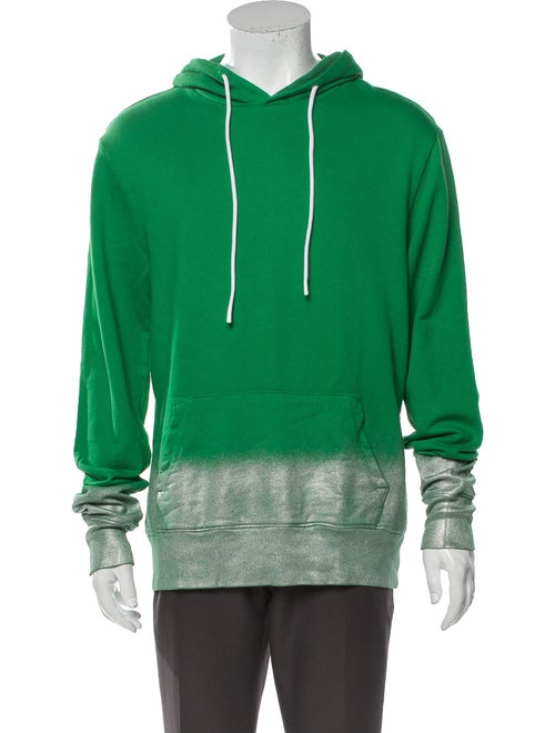Cotton Citizen Printed V-Neck Hoodie Green