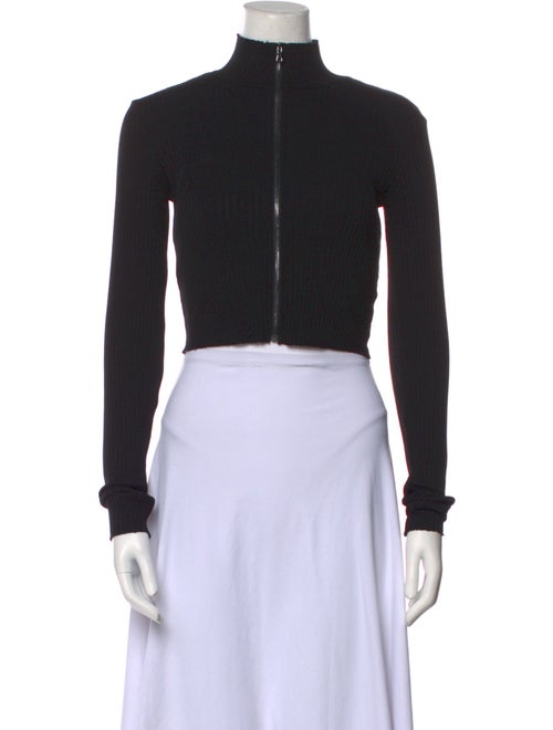 Cotton Citizen Mock Neck Long Sleeve Crop Top