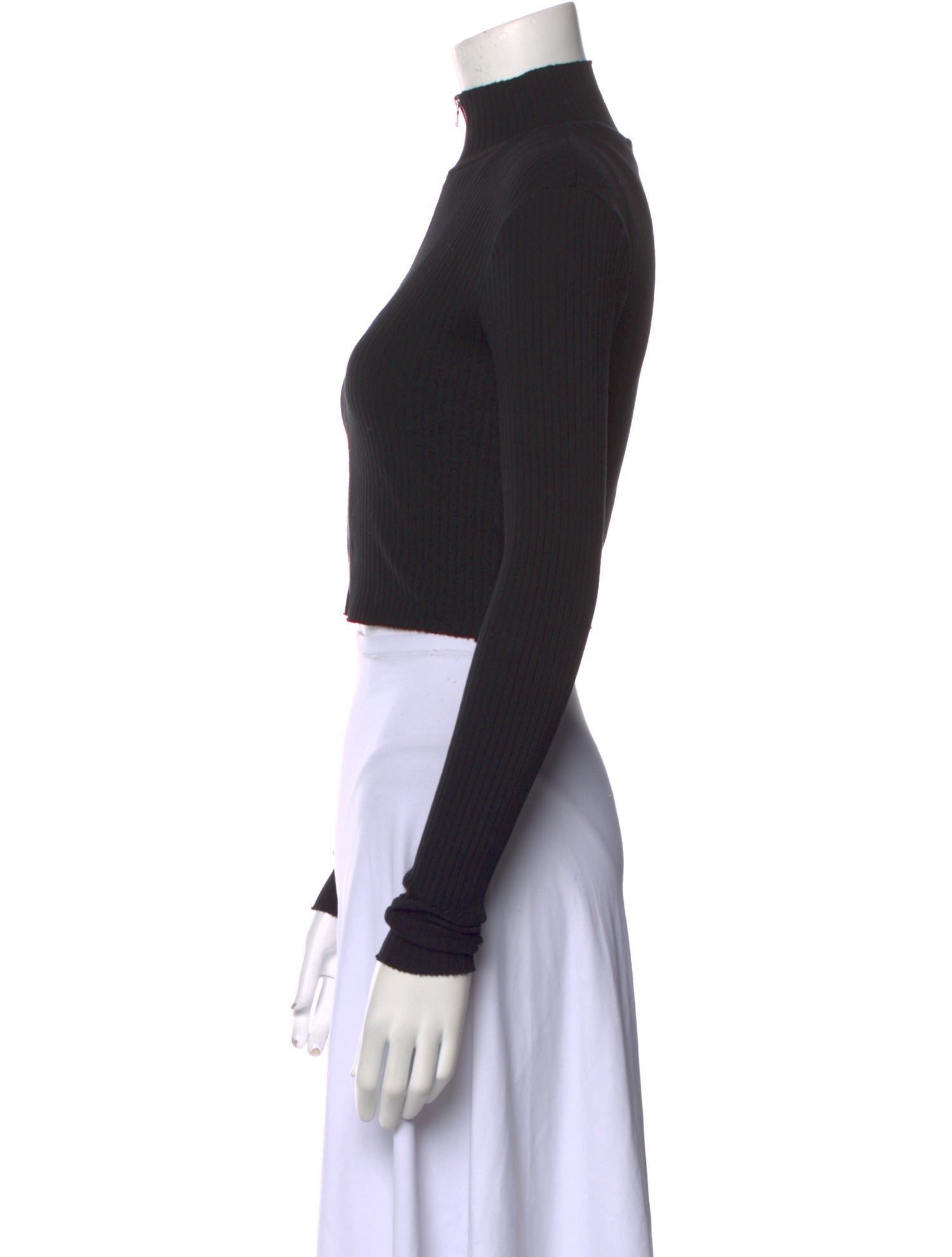 Cotton Citizen Mock Neck Long Sleeve Crop Top