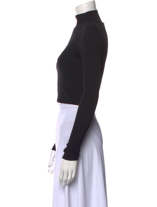 Cotton Citizen Mock Neck Long Sleeve Crop Top