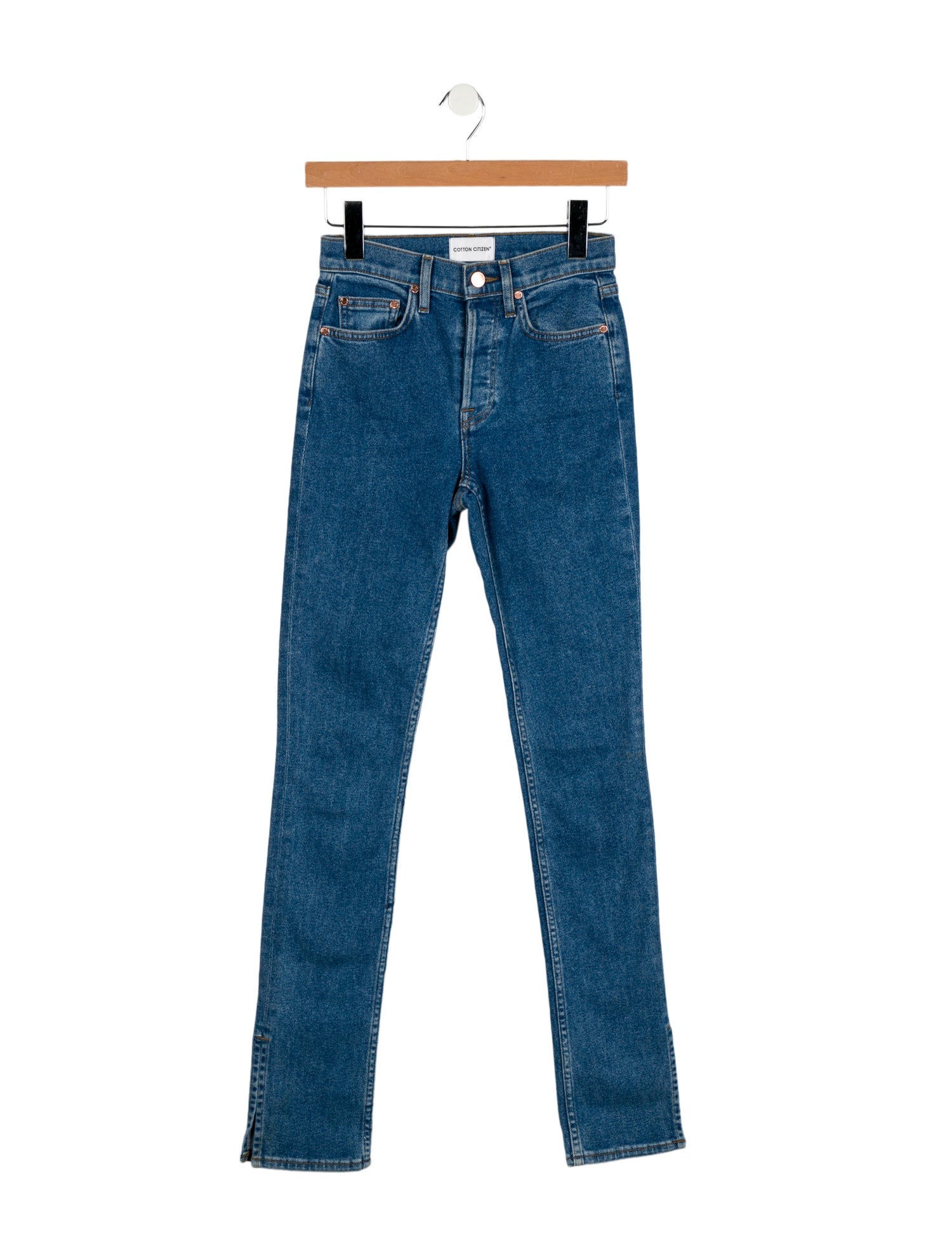 Cotton Citizen Mid-Rise Straight Leg Jeans