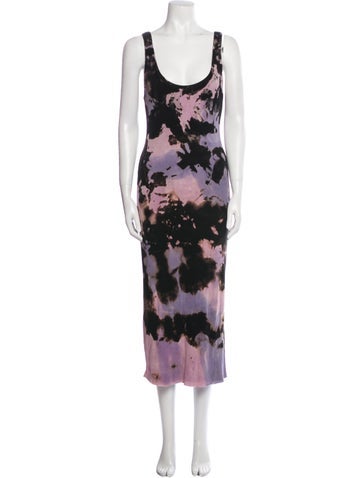 Cotton Citizen Dresses Tie-Dye Print Long Dress L