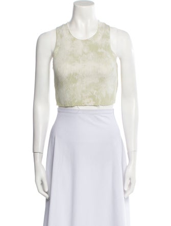 Cotton Citizen Scoop Neck Sleeveless Crop Top