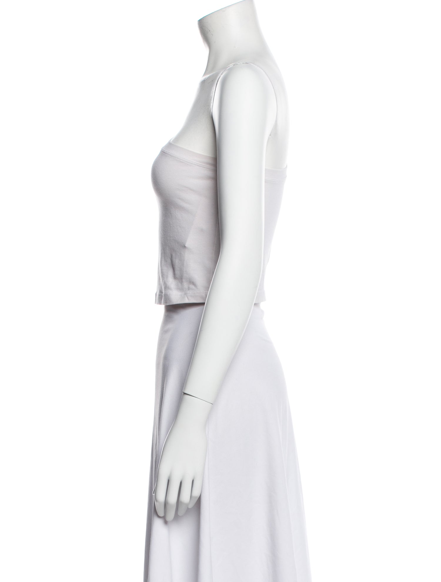 Cotton Citizen One-Shoulder Long Sleeve Crop Top