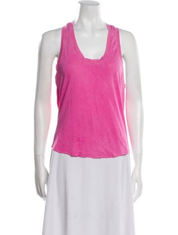 Cotton Citizen Tops Square Neckline Sleeveless Top L