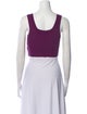Cotton Citizen Square Neckline Sleeveless Crop Top