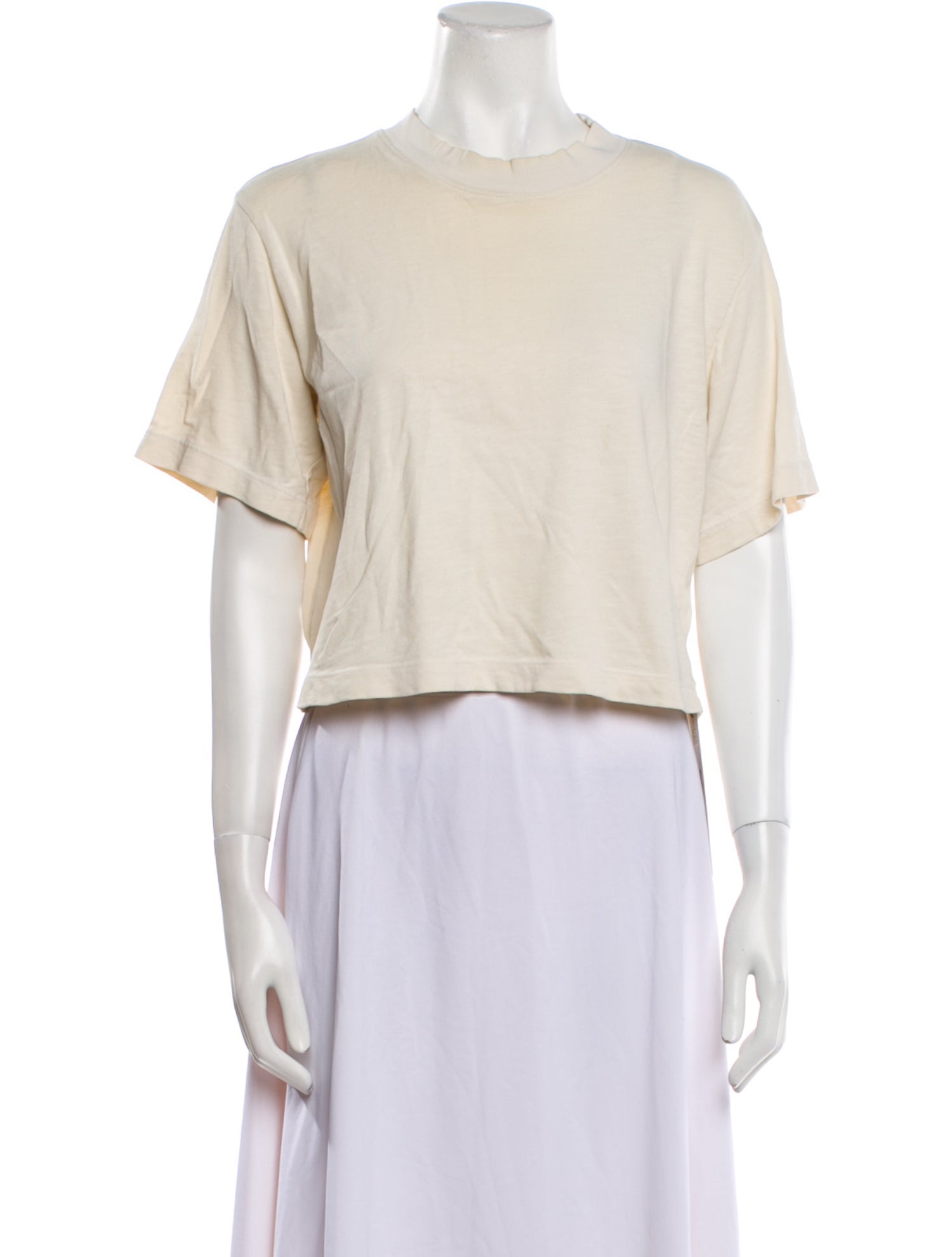 Cotton Citizen Crew Neck Short Sleeve Crop Top