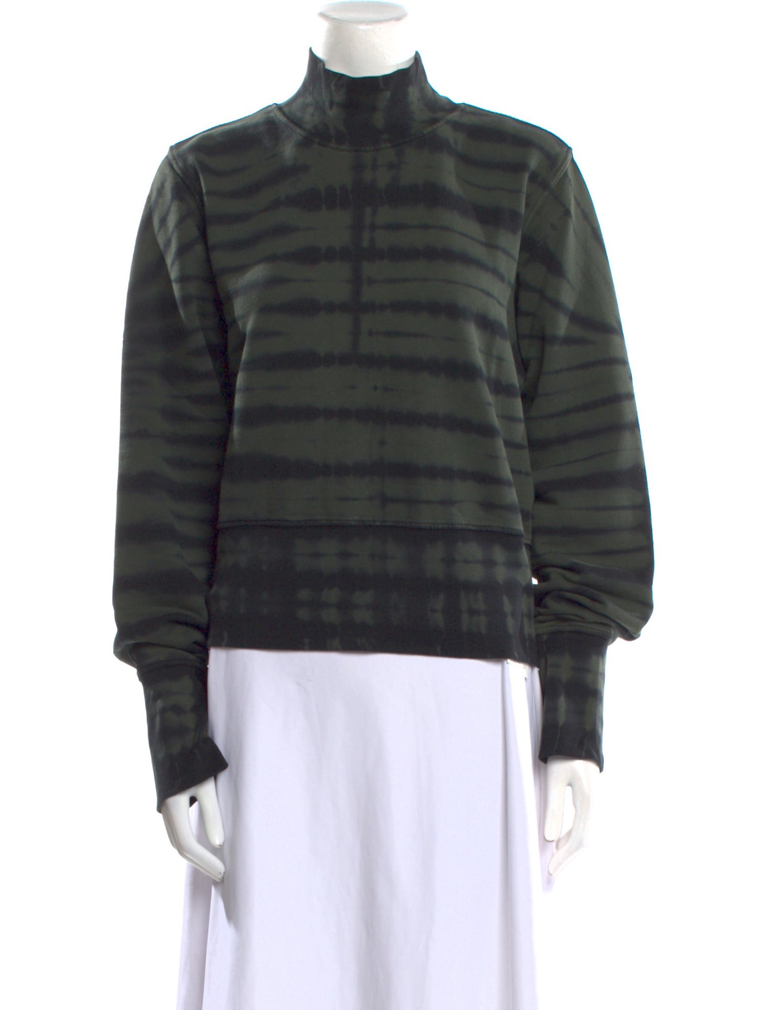 Cotton Citizen Tie-Dye Print Mock Neck Sweater