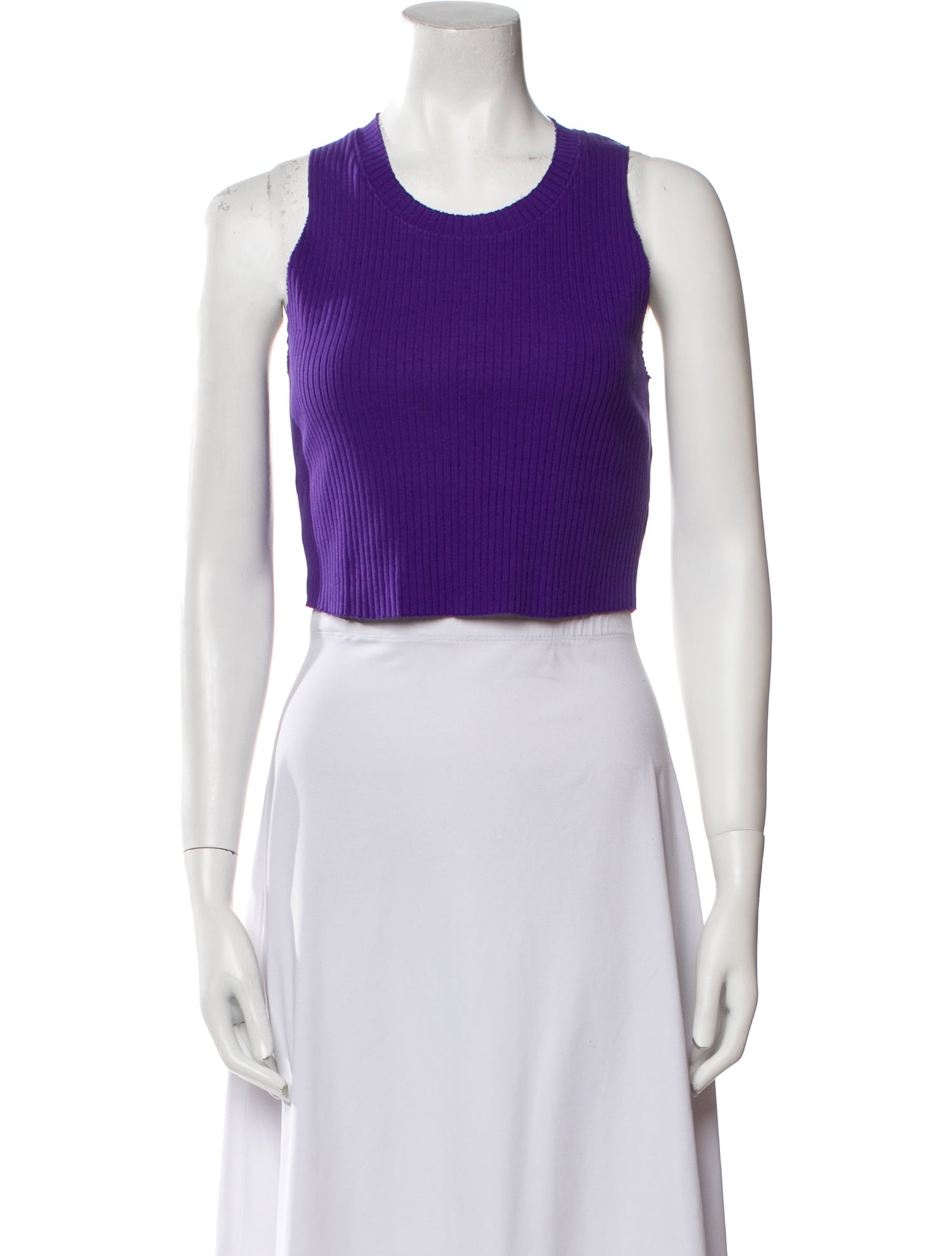 Cotton Citizen Scoop Neck Sleeveless Crop Top