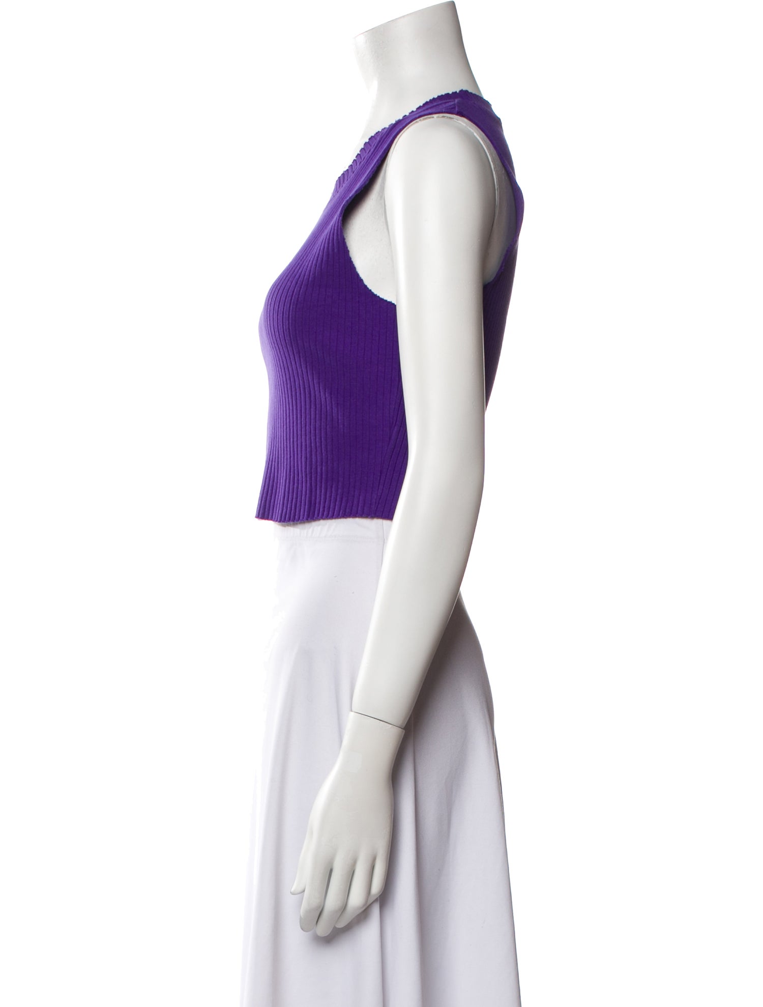 Cotton Citizen Scoop Neck Sleeveless Crop Top