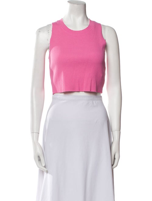 Cotton Citizen Crew Neck Sleeveless Crop Top