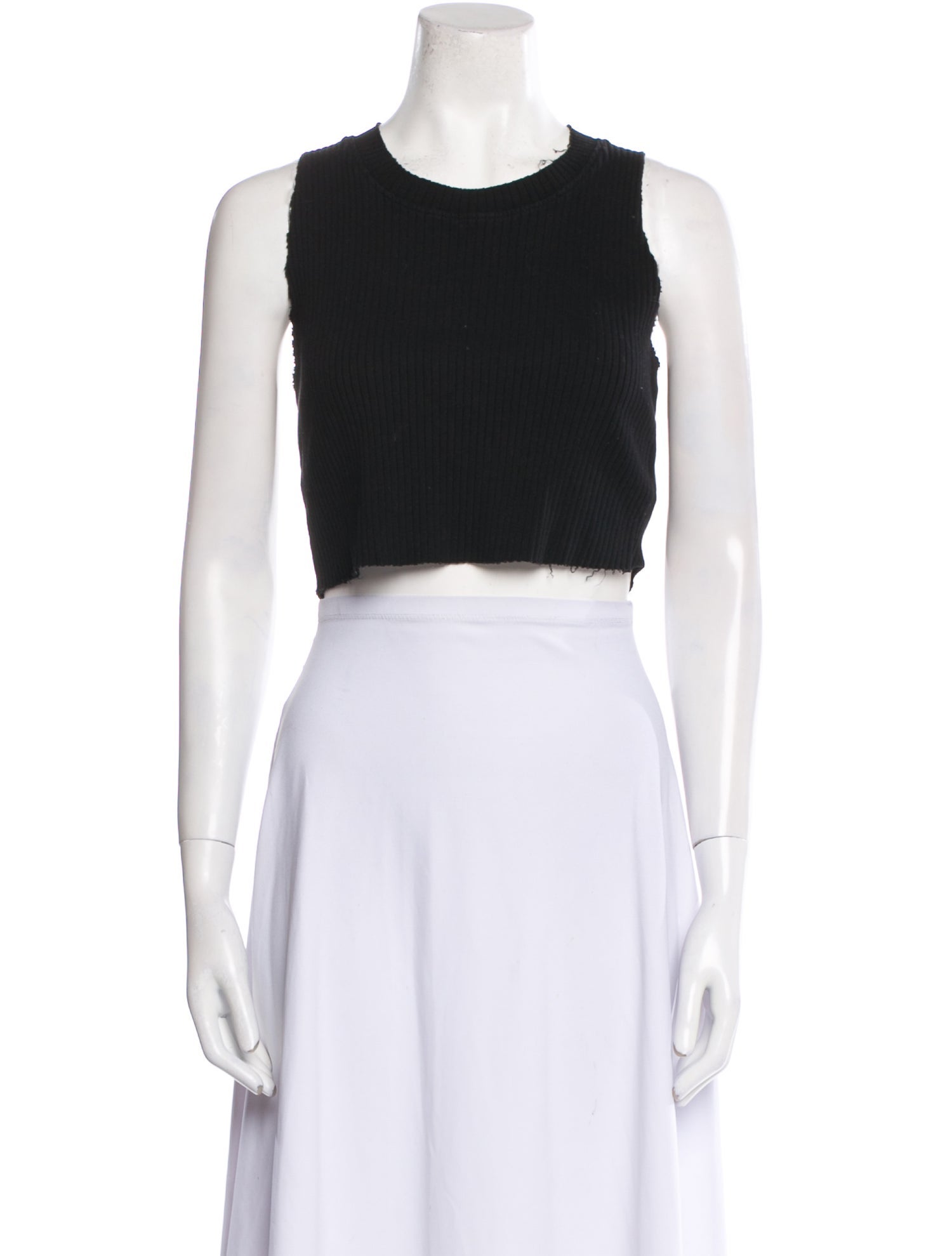 Cotton Citizen Crew Neck Sleeveless Crop Top