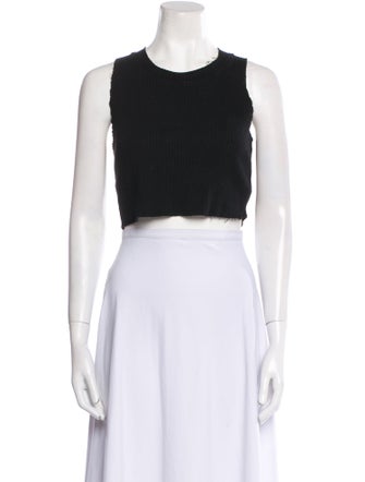 Cotton Citizen Crew Neck Sleeveless Crop Top