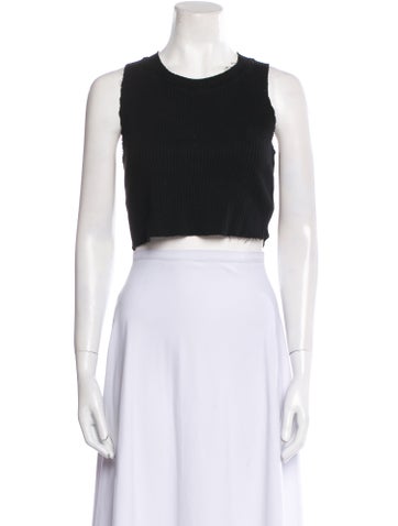 Cotton Citizen Tops Crew Neck Sleeveless Crop Top M