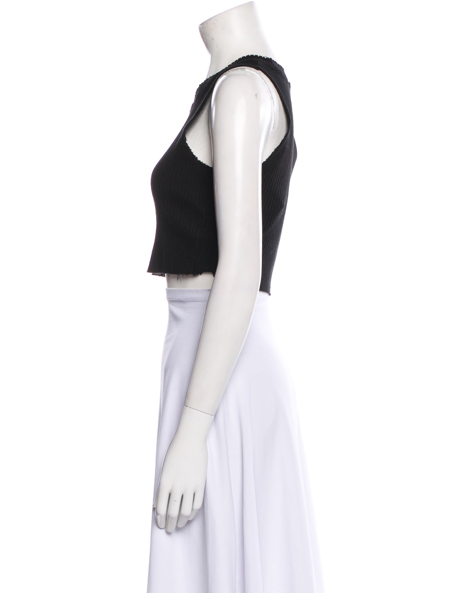 Cotton Citizen Crew Neck Sleeveless Crop Top