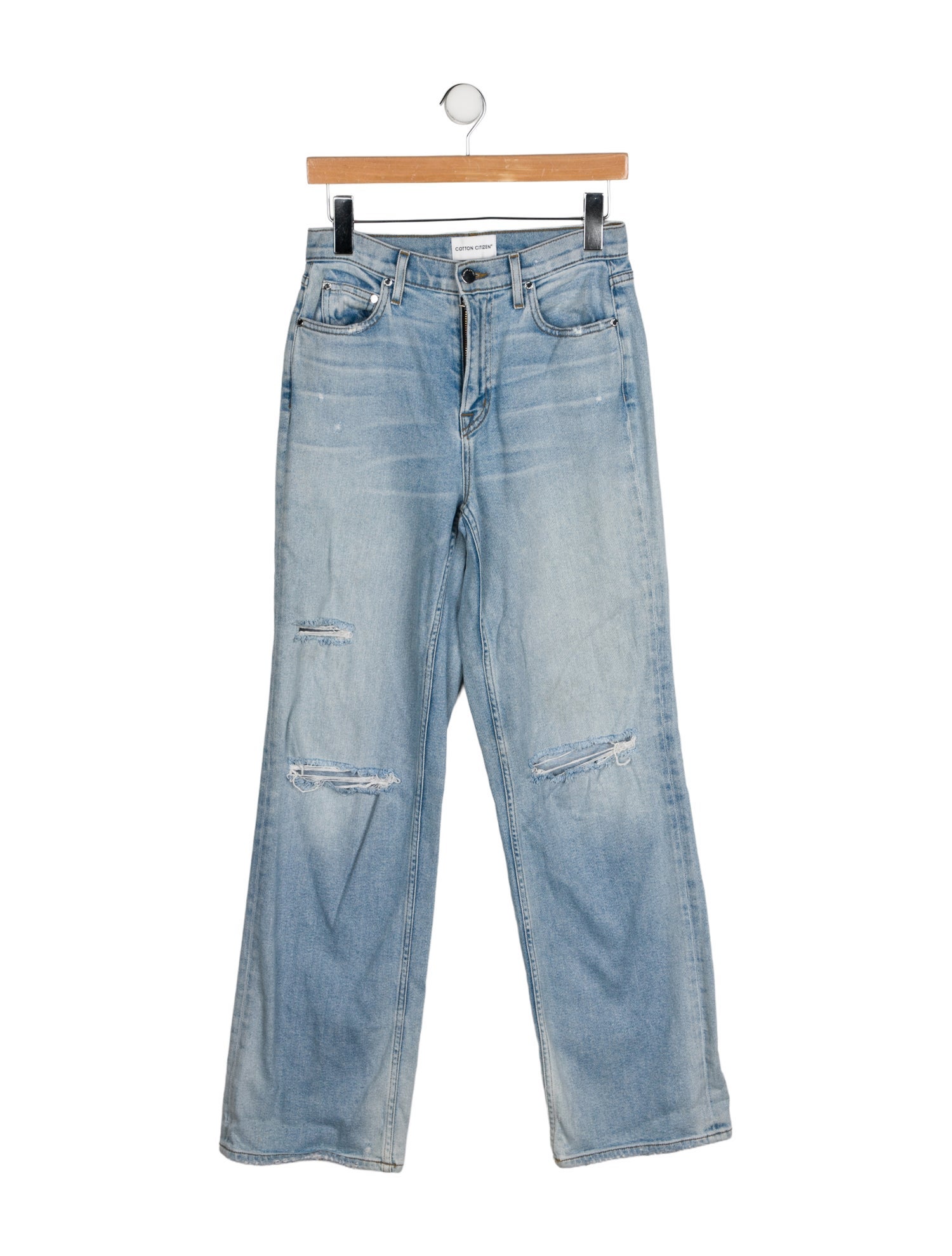 Cotton Citizen Mid-Rise Wide Leg Jeans