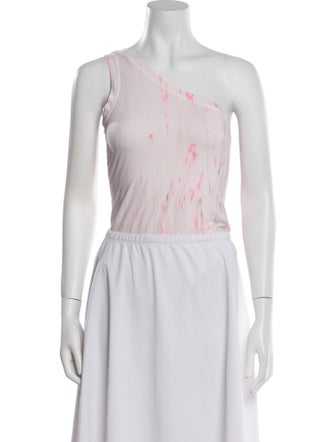 Cotton Citizen One-Shoulder Sleeveless Crop Top