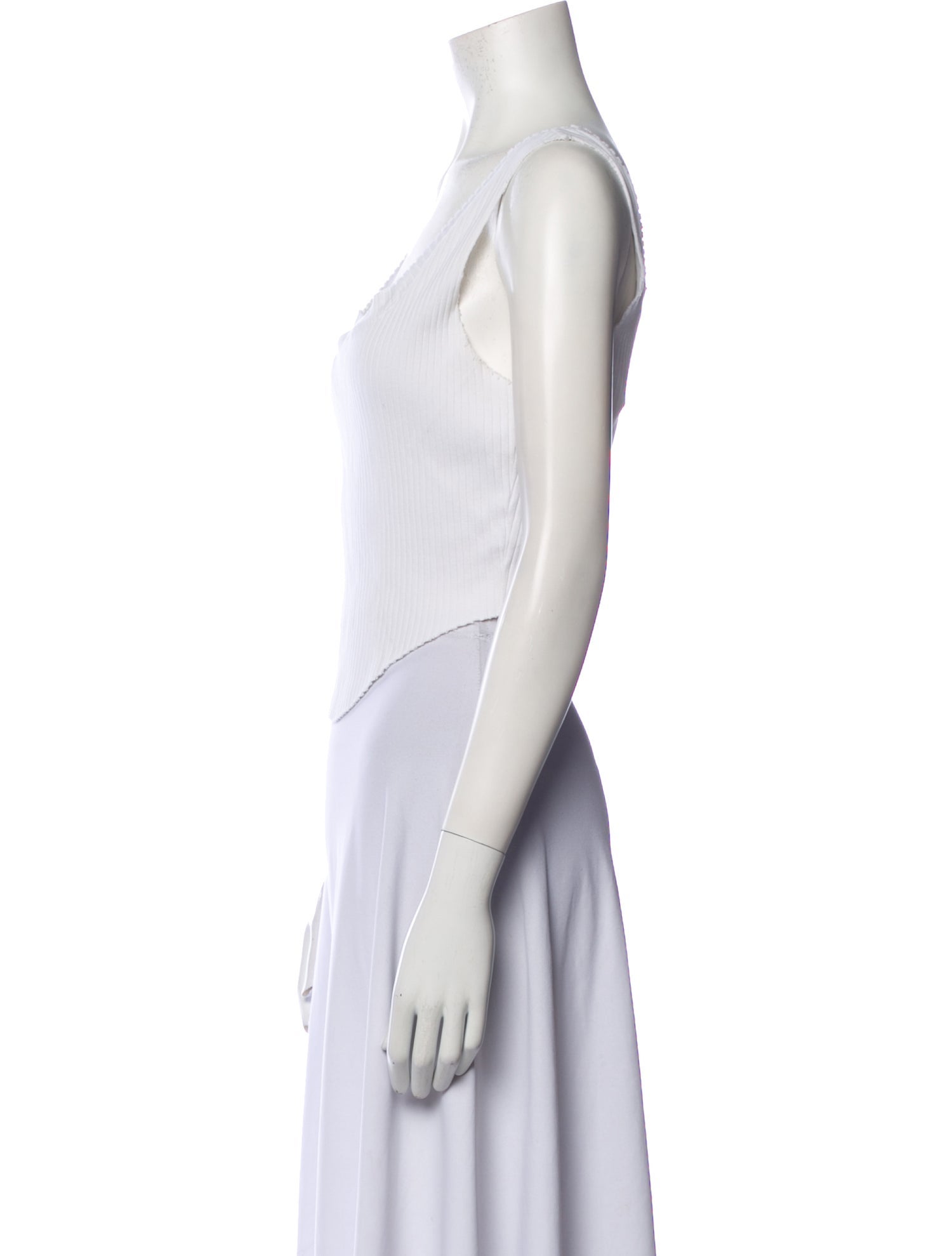 Cotton Citizen Square Neckline Sleeveless Crop Top