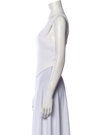 Cotton Citizen Square Neckline Sleeveless Crop Top